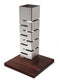 Rosseto - Skycap 22.5” Stainless Steel Tall Column Multi-Level Riser with Walnut Base - SM159