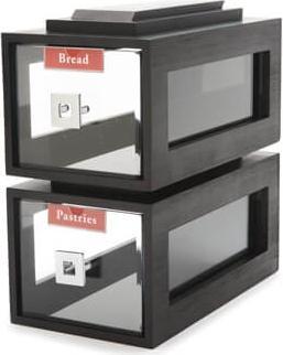 Rosseto - Small Drawer Black Acrylic Bakery Building Block - BD111