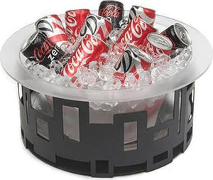 Rosseto - Small Round Frosted Acrylic Round Ice Tub with Drip Tray - SA112