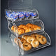 Rosseto - Three-Tier Acrylic Bakery Case with Stainless Steel Wire Stand - BAK2944