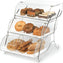 Rosseto - Three-Tier Acrylic Bakery Case with Stainless Steel Wire Stand - BAK2944