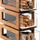 Rosseto - Three-Tier Bamboo Column with Clear Acrylic Drawers - BD104