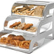 Rosseto - Three-Tier Clear Acrylic Bakery Display Case with Stainless Steel Frame - BK010