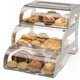 Rosseto - Three-Tier Clear Acrylic Bakery Display Case with Stainless Steel Frame - BK010