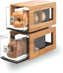 Rosseto - Two-Tier Bamboo Column with Acrylic Bakery Drawers - BD102