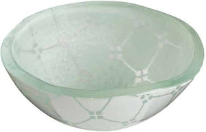 Rosseto - Zenit 3.5" Mini Round White Deep Handmade Glass Bowl, Pack of 12 - GLS055W