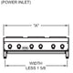 Royal - 12" Stainless Steel 2 Elements Heavy Duty Electric Hot Plate - RHPE-12-2