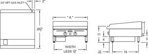 Royal - 12" Stainless Steel Heavy Duty Snack Thermostatic Griddle - RSTG-12