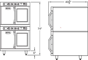 Royal - 18 KW Double Deck Electric Convection Oven - RECO-2