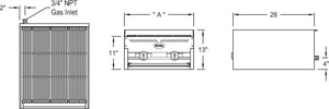 Royal - 18" Stainless Steel Heavy Duty Char Rock Broiler - RCB-18