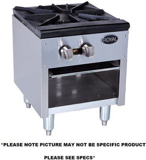 Royal - 21" x 18" x 18" Natural Gas Stock Pot Range with Single Burner (3 Rings) - RSP-18-18