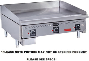 Royal - 24" Delux Heavy Duty Snap Action Griddle with 30" Cooking Depth - RDSA-24-D