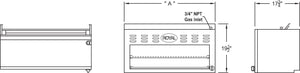 Royal - 24" Stainless Steel Cheesemeter Broiler - RCM-24