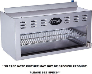 Royal - 24" Stainless Steel Cheesemeter Broiler - RCM-24