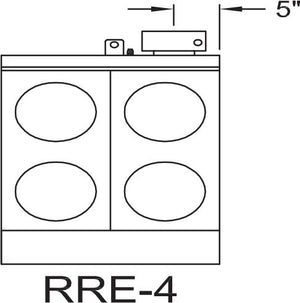 Royal - 24" Stainless Steel Electric Range With 20" Wide Oven - RRE-4