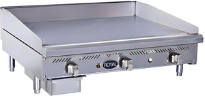 Royal - 24" Stainless Steel Heavy Duty Manual Countertop Griddle - RMG-24