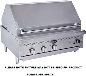 Royal - 24" Stainless Steel Thermostatic Controlled Infrared Radiant Broiler - RIBT-24