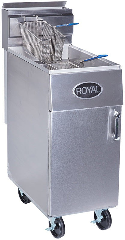 Royal - 35 lb Stainless Steel Energy Efficient Deep Fat Fryer - REEF-35