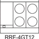 Royal - 36" Stainless Steel 4 Top Elements Electric Range with 26.5" Wide Oven and 12" Wide Griddle - RRE-4GT12