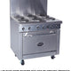 Royal - 36" Stainless Steel 4 Top Elements Electric Range with 26.5" Wide Oven and 12" Wide Griddle - RRE-4GT12