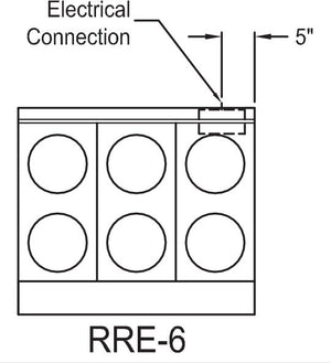 Royal - 36" Stainless Steel 6 Top Elements And 26" Wide Oven Electric Range - RRE-6