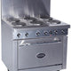 Royal - 36" Stainless Steel 6 Top Elements And 26" Wide Oven Electric Range - RRE-6