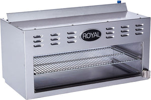 Royal - 36" Stainless Steel Cheesemeter Broiler - RCM-36