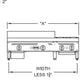 Royal - 36" Stainless Steel Combo Pack of Manual Griddle with 2 Burner Hot Plate - RMG-24OB2