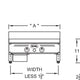 Royal - 36" Stainless Steel Heavy Duty Snack Thermostatic Griddle - RSTG-36