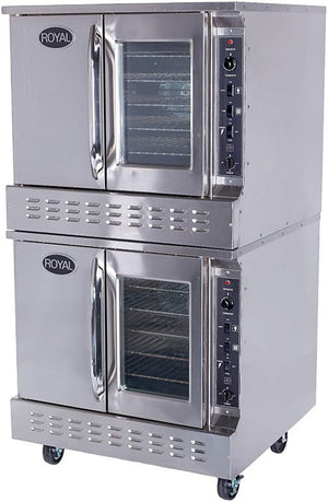 Royal - 4 Burners Double Deck Gas Convection Oven With Bakery Depth - RCOD-2