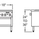 Royal - 42" x 36" x 18" Natural Gas Stock Pot Range with Double Burner (3 Rings) - RSP-18D-36