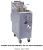 Royal - 45 lb Stainless Steel High Efficiency Deep Fat Fryer with 2 Product Solid State control - RHEF-45-DM2