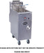 Royal - 45 lb Stainless Steel High Efficiency Deep Fat Fryer with Solid State Control - RHEF-45-DM