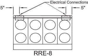 Royal - 48" Stainless Steel 8 Top Elements with Two 20" Wide Oven Electric Range - RRE-8