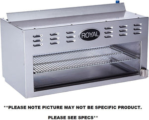 Royal - 48" Stainless Steel Cheesemeter Broiler - RCM-48