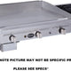 Royal - 48" Stainless Steel Combo Pack of Manual Griddle with 4 Burner Hot Plates - RMG-24OB4