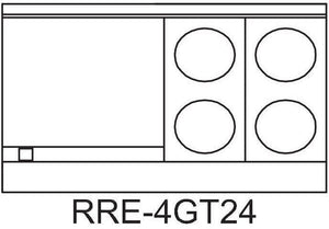 Royal - 48" Stainless Steel With Two 20" Wide Oven Electric Range - RRE-4GT24