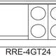 Royal - 48" Stainless Steel With Two 20" Wide Oven Electric Range - RRE-4GT24