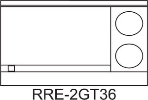 Royal - 48″ Stainless Steel with Two 20" Wide Oven Electric Range - RRE-2GT36