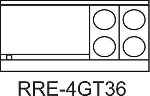 Royal - 60″ Stainless Steel 4 Top Elements Electric Range with 36” Wide Griddle and Two 26.5" Wide Ovens - RRE-4GT36