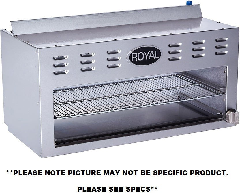 Royal - 60" Stainless Steel Cheesemeter Broiler - RCM-60