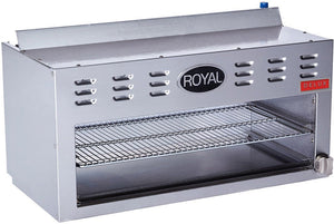 Royal - Delux 36" Stainless Steel CheeseMelter Broiler - RDCM-36