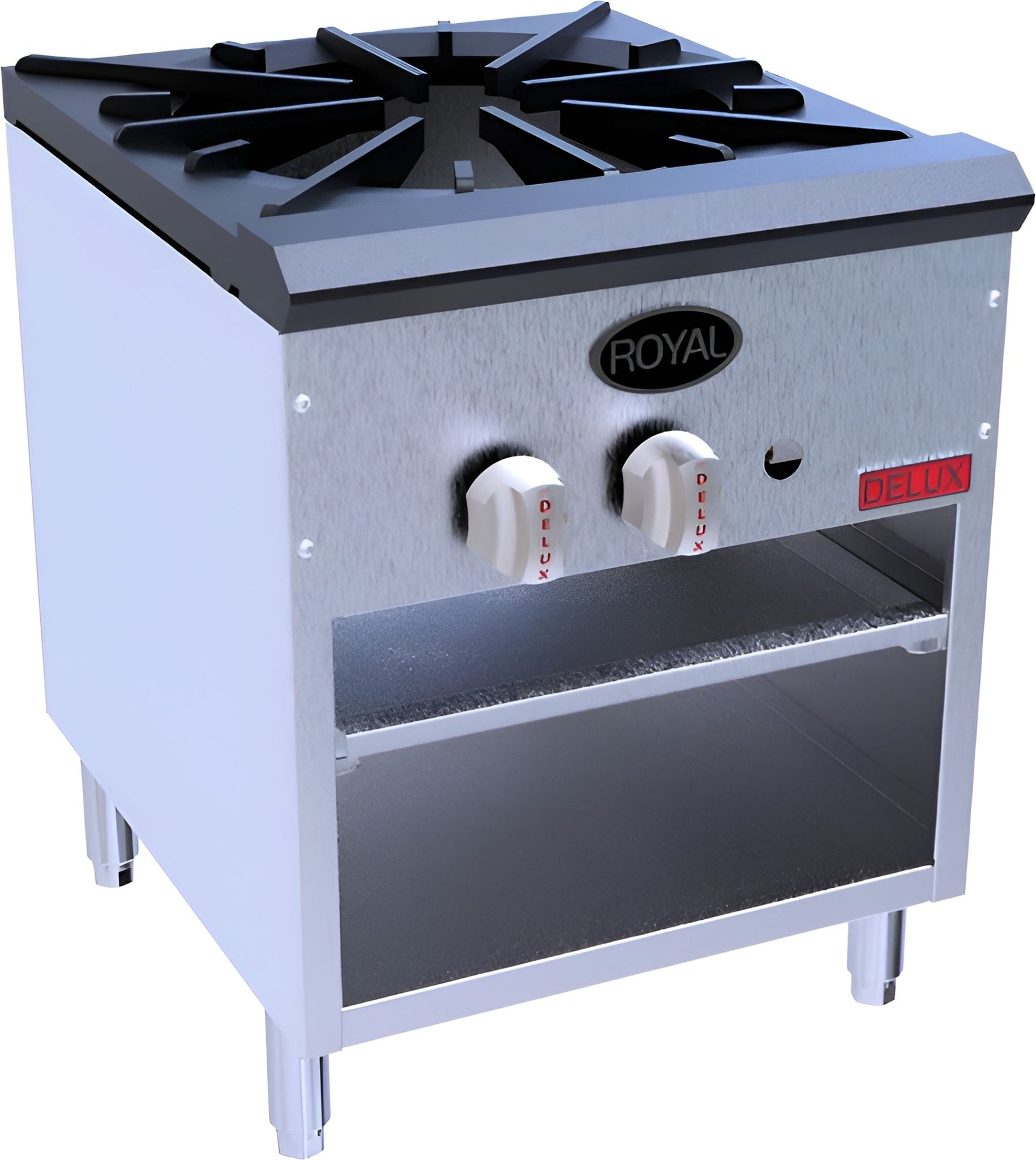 Royal - Delux 36" Stainless Steel High BTU Stock Pot Range - SSPR-220