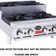 Royal - Delux 48" Stainless Steel Gas Range with Heavy Duty Step Up Hot Plates - RDHP-48-8SU