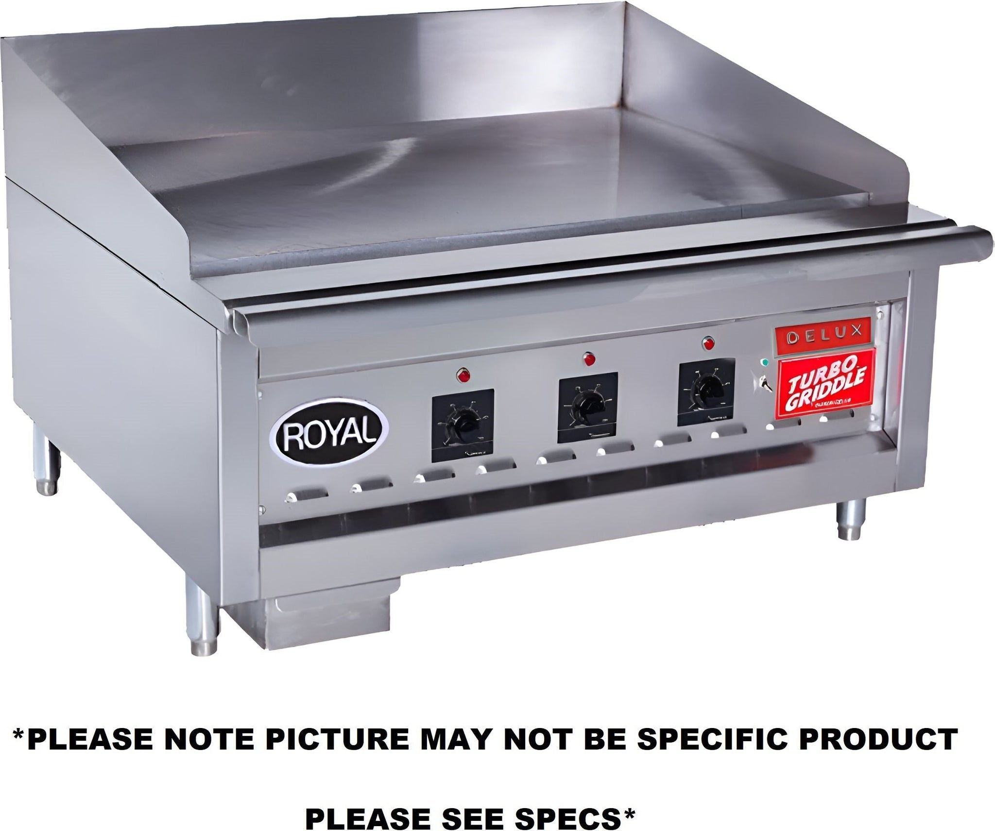 Royal - Delux 72" Stainless Steel Solid State Infrared Turbo Griddle - RD100-72