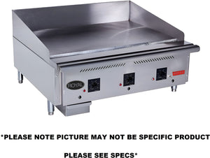 Royal - Delux 72" Thermostatic Griddle with Pilot Safety and Electronic Ignition - RD85-72-SAE