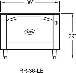 Royal - Stainless Steel Single Deck Oven - RR-36-LB