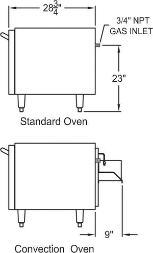 Royal - Stainless Steel Single Deck Oven - RR-36-LB