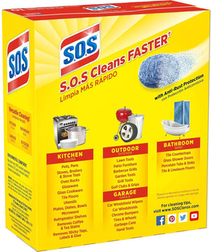 S.O.S - Soap Filled Steel Wool Cleaning Pads - HP02950