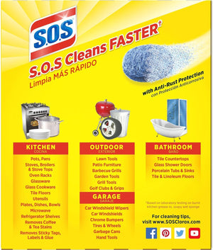 S.O.S - Soap Filled Steel Wool Cleaning Pads - HP02950